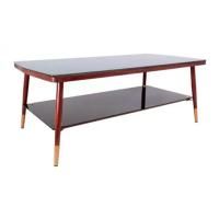 Стол журнальный Mason, черный мрамор, закаленное стекло