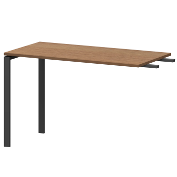 Бриф-приставка на металлокаркасе Арго-М АМ-120.60 Орех гварнери/Белый