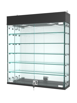 Витрина "АТРИУМ" настенная №1А-6, Черный