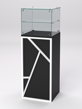 Торговый прилавок квадратный серии РОК №9, Черный