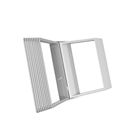 АККОРД-02.А4Gr.Wt Демосистема 20 белых панелей А4 серая настенная