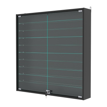 Витрина настенная с регулировочными полками №4-5А-РЕГ, Черный