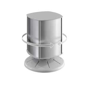 ПИЛЛАР-01.1/3А4.Gr Подставка для информации настольная 1/3А4 серая (П)