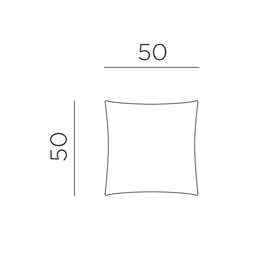 Подушка декоративная Maximo 50x50 корица