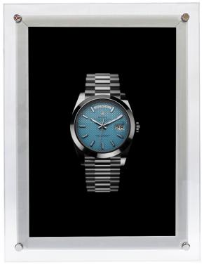 Световая панель Кристалл односторонняя настенная А2, матовое серебро