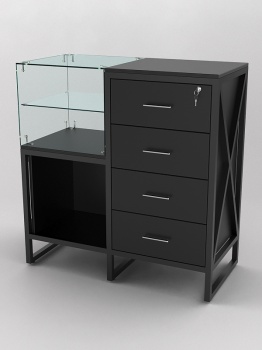 Прилавок "ЛОФТ СТИЛЬ" №11+13, Черный