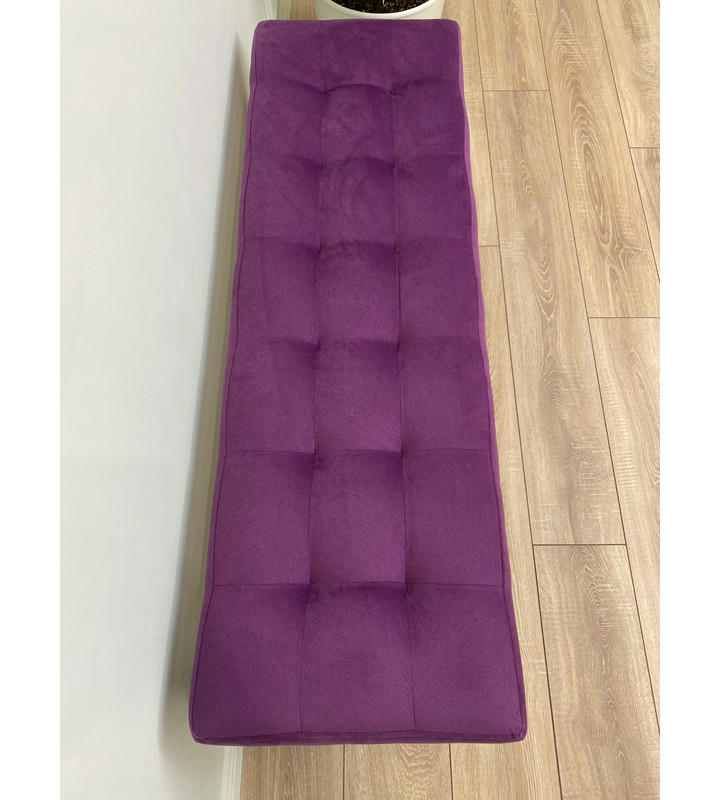 Банкетка Сканди-120-2-полочная (фиолетовый/черный)