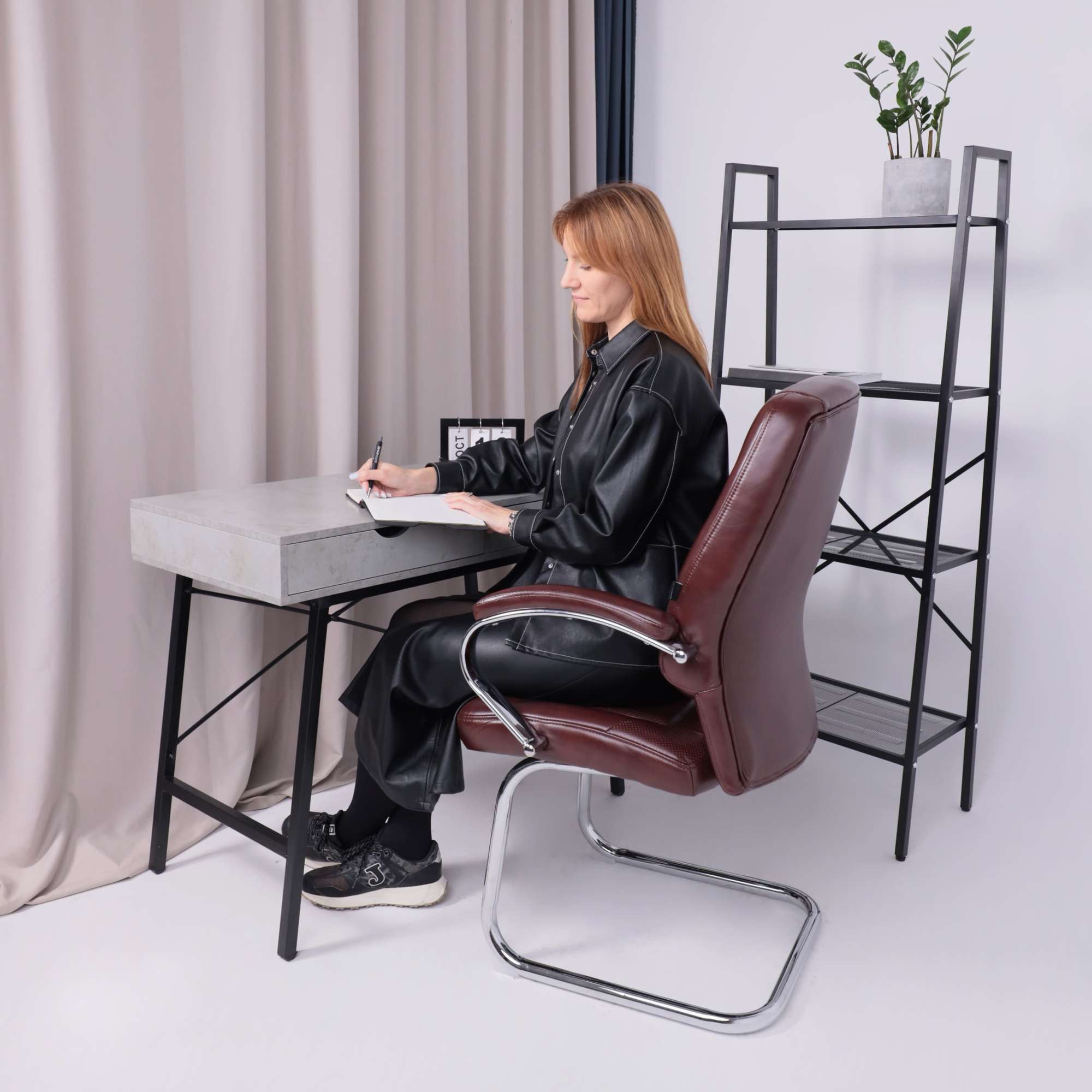 Стул King, коричневый бриллиант, экокожа