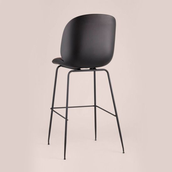 Стул барный Турин со спинкой коричневый