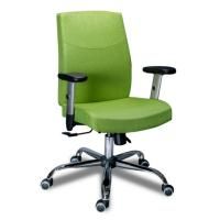 Кресло для офиса ПАУК хром, салатовый