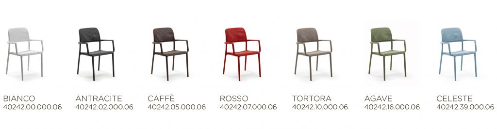 Кресло пластиковое Bora кофе