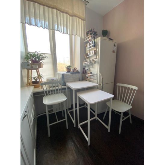 Стул Такер полубарный, светло-серый деревянный