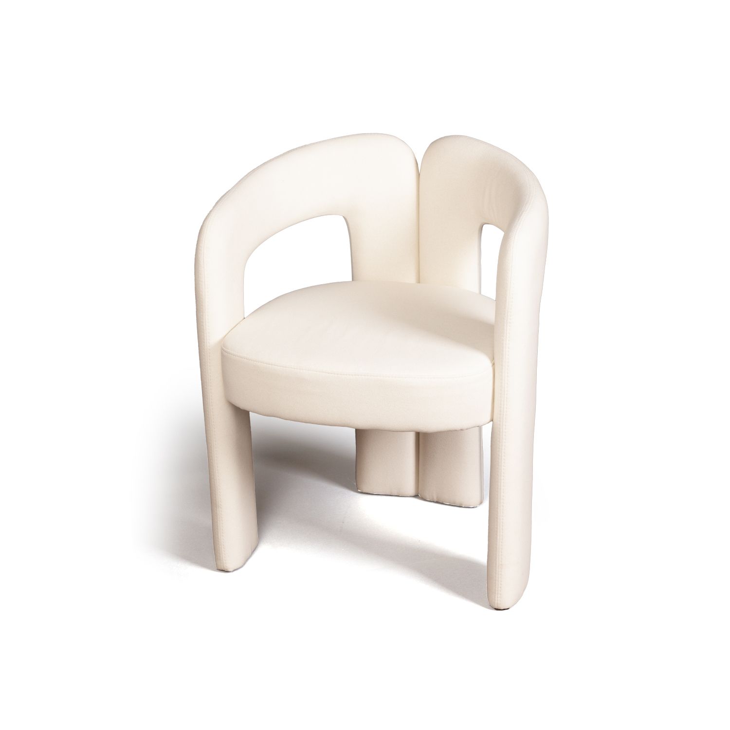 Полукресло Энджи, ткань, велюр молочный