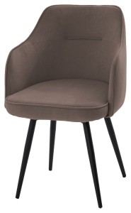 Стул ЛОРИС 360 град. поворот. B5 Капучино, велюр / черный каркас,