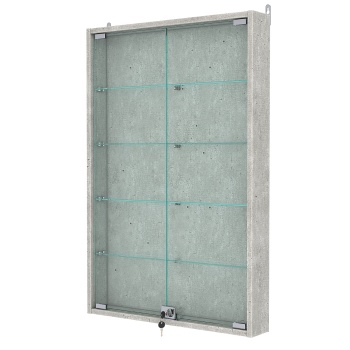 Витрина настенная №2-1АУ, Метрополитан Грей