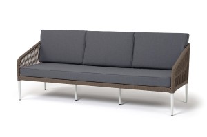 "Канны" диван 3-местный плетеный из роупа