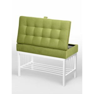 Банкетка Н-76 (белый/салатовый)