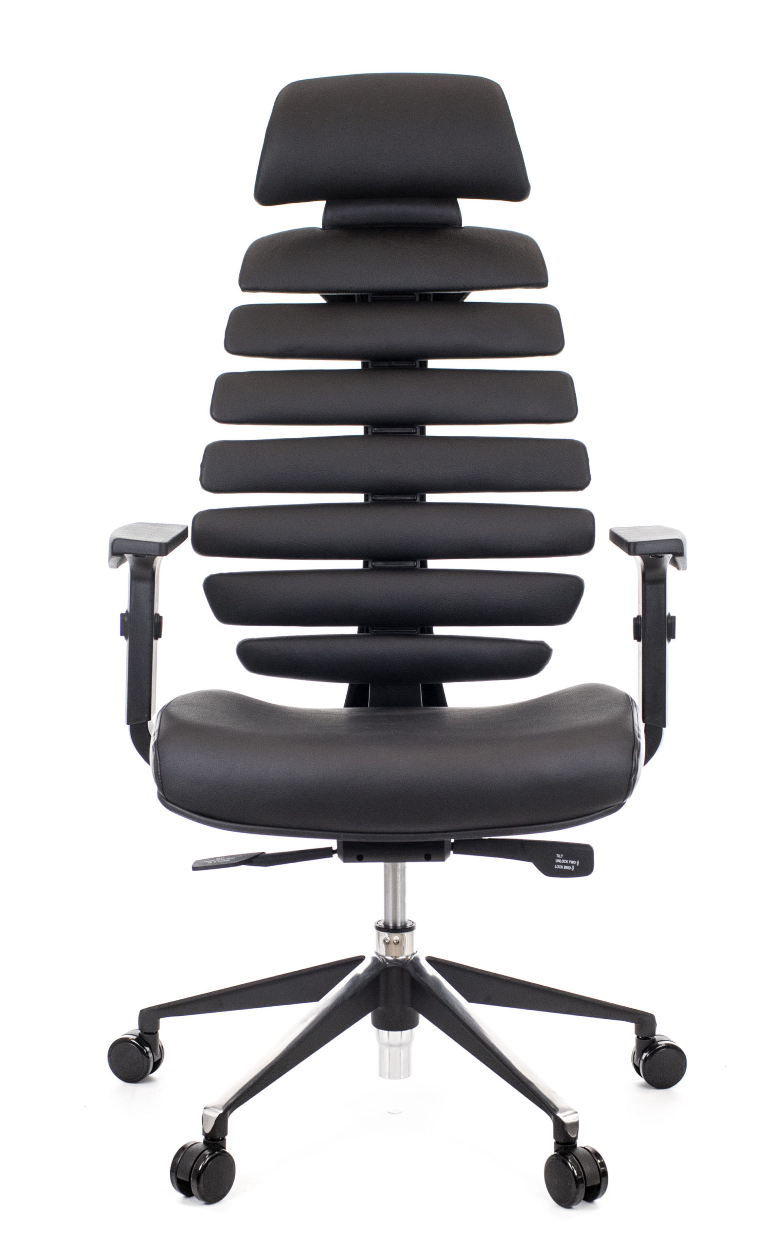 Кресло Everprof Ergo Black Кожа Черный