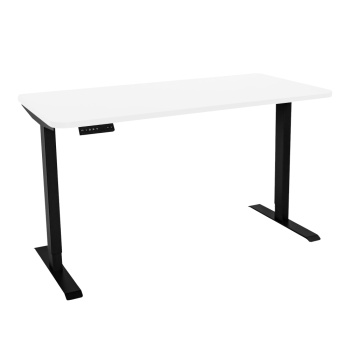 Стол с регулировкой высоты электрический LuxAlto LA-T33-2AR2 черный/белый ЛДСП 140*60*2.5