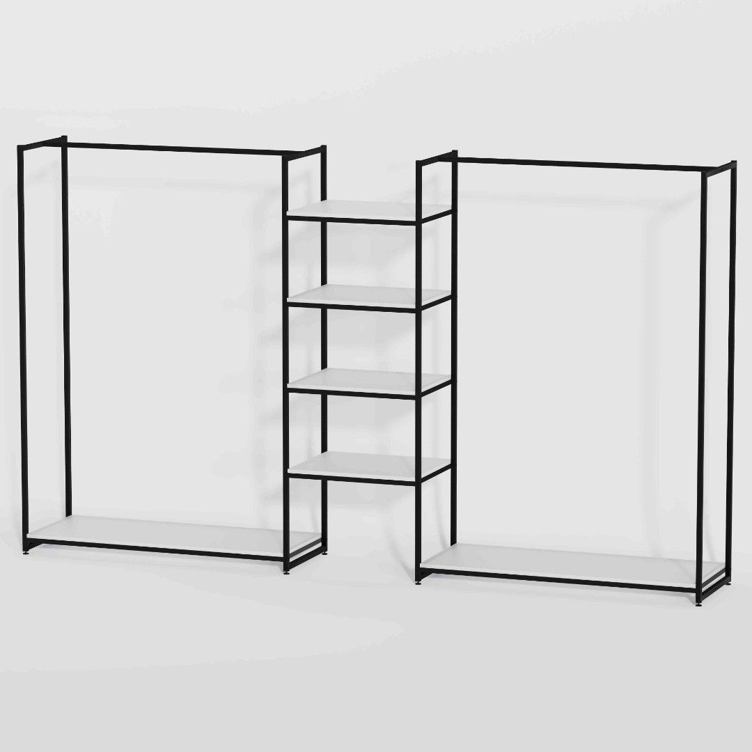 Стеллаж для одежды КБ-1704 в стиле Loft