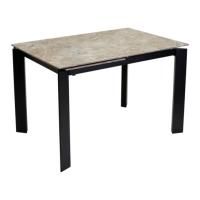 Стол Corner 120 глянцевый, ATHENS BROWN SINTERED STONE / BLACK