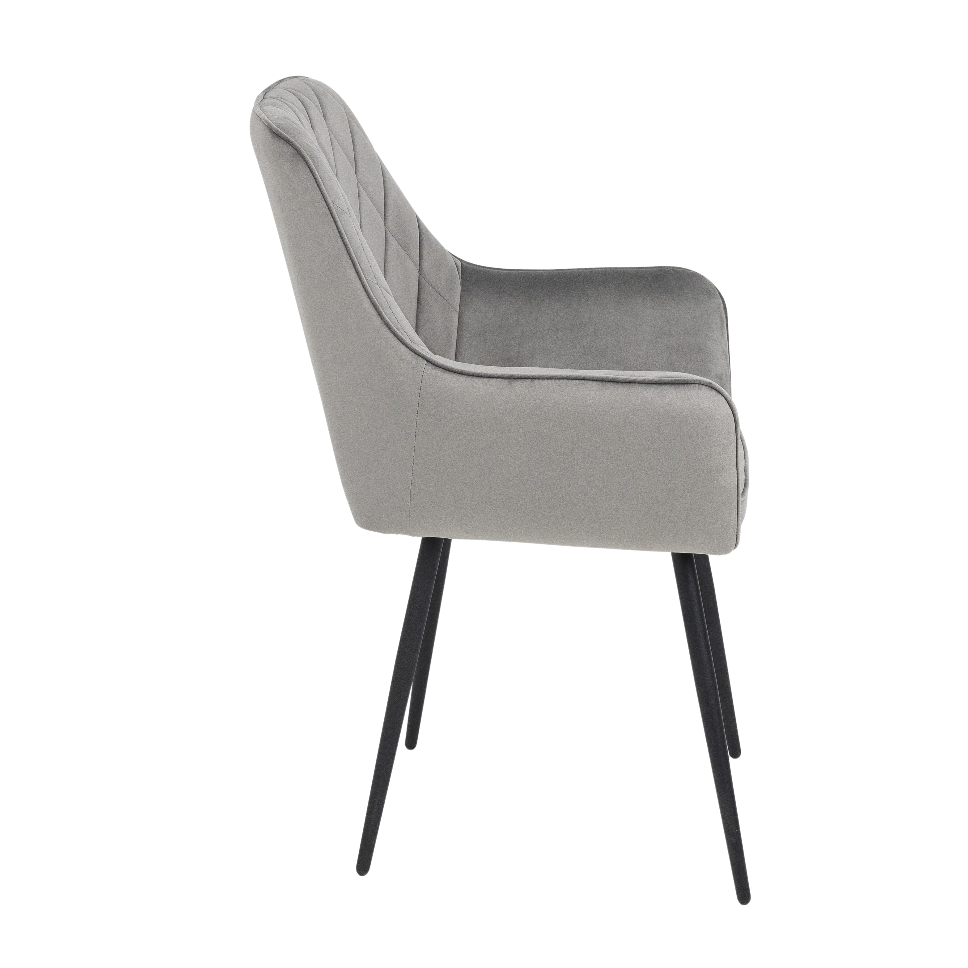 Стул Commander 2, светло-серый, велюр