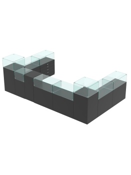 Комплект прилавков "РИВОЛИ" №4, Черный