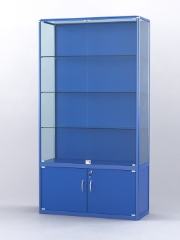Витрина "АЛПРО" №2-400-1 (задняя стенка - ДВП), Синий