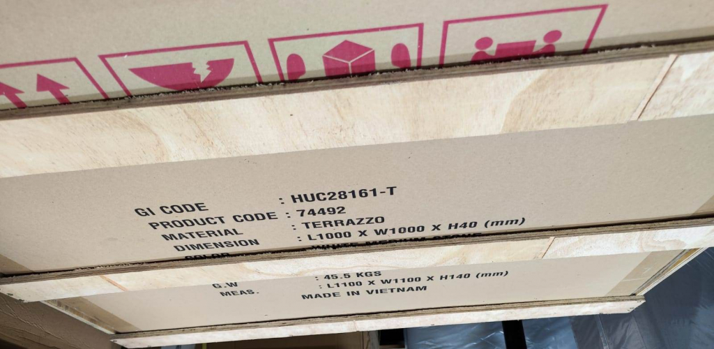 Столик каменный кофейный Woodland натуральный, белый