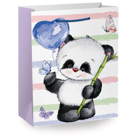 Пакет подарочный (1 штука) 26х13х32 см (L), "Lovely Animals", ассорти, глиттер, ЗОЛОТАЯ СКАЗКА, 700816