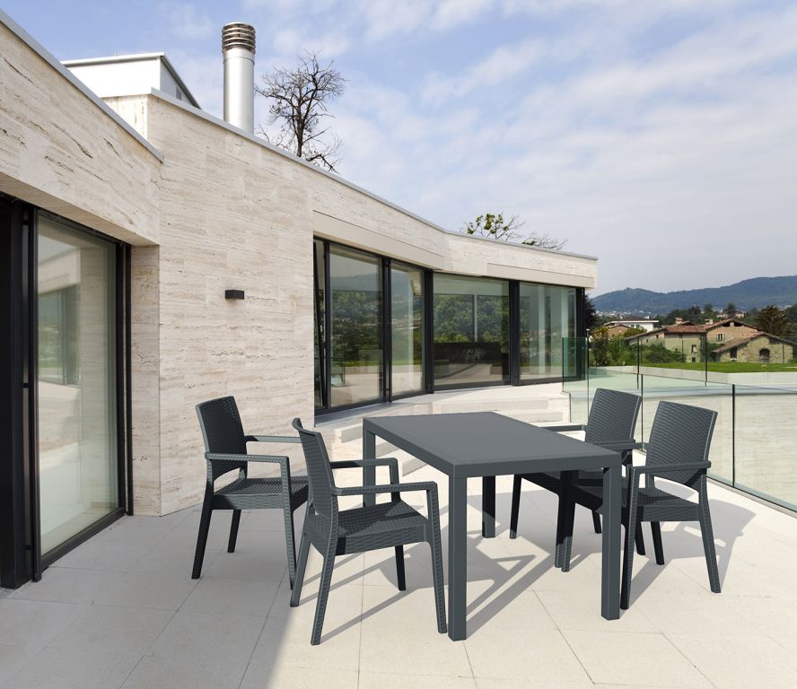 Стол пластиковый Orlando 140 антрацит