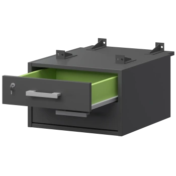 Тумба подвесная для столов на м/каркасе Арго-М АМТ2-02М.73 Антрацит/Антрацит