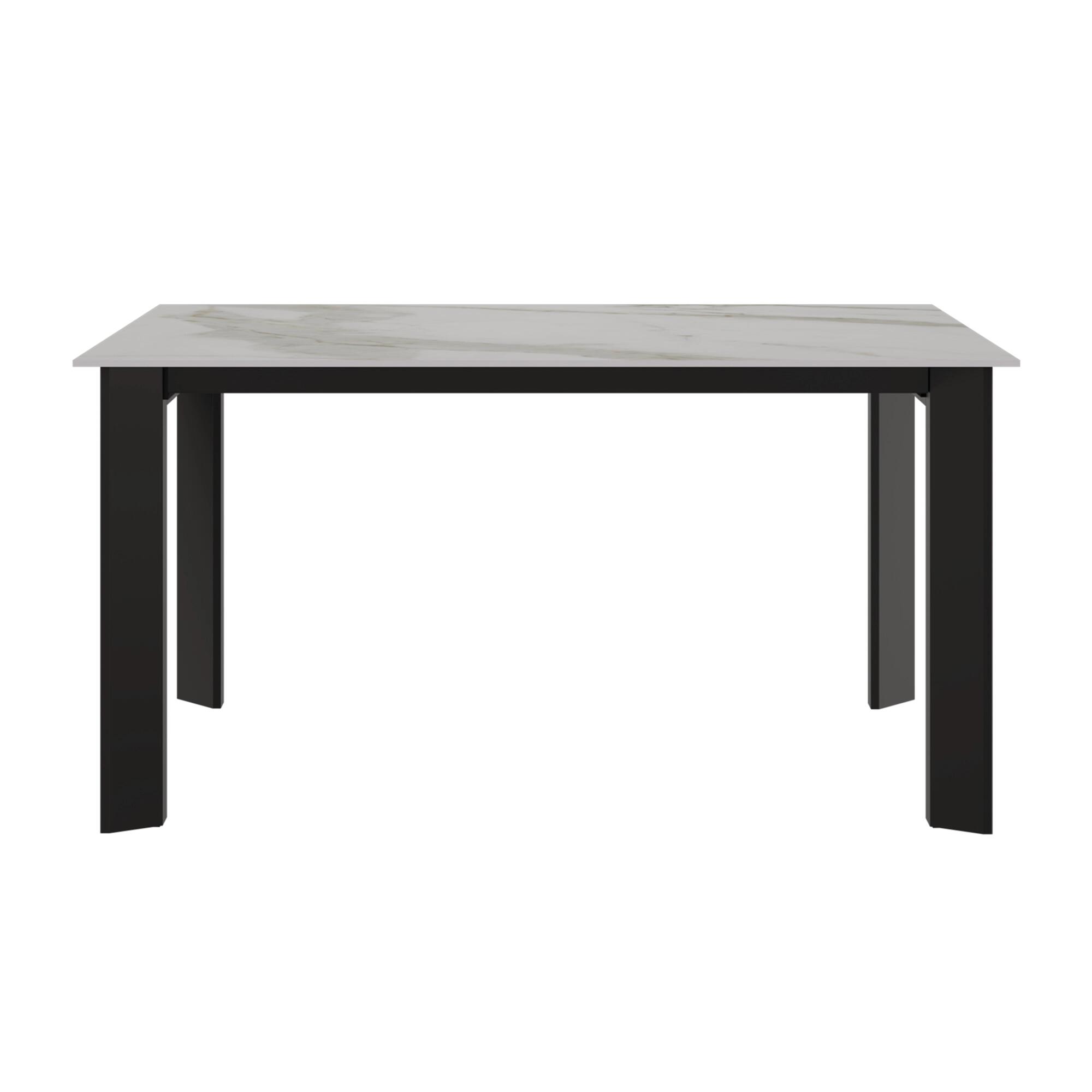 Стол раскладной Догма (160+50), керамика белая