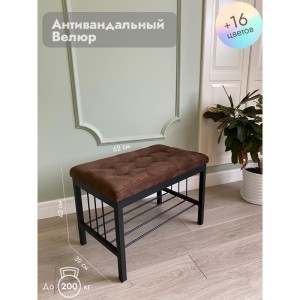 Банкетка Сканди-60 (коричневый/черный)