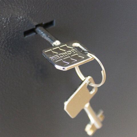 Сейф BRABIX "КМ-1200Т/2", 1200х475х400 мм, 76 кг, 2 отделения, ключевой замок, трейзер, крепление к стене, 291170