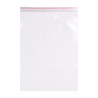 Пакеты ZIP LOCK "зиплок" ОЧЕНЬ ПРОЧНЫЕ, комплект 100шт, 20x25cм, ПВД, 80мкм., BRAUBERG EXTRA, 608178