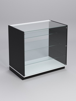 Прилавок "ТОРГОВЫЙ" №4, Черный, полка белая