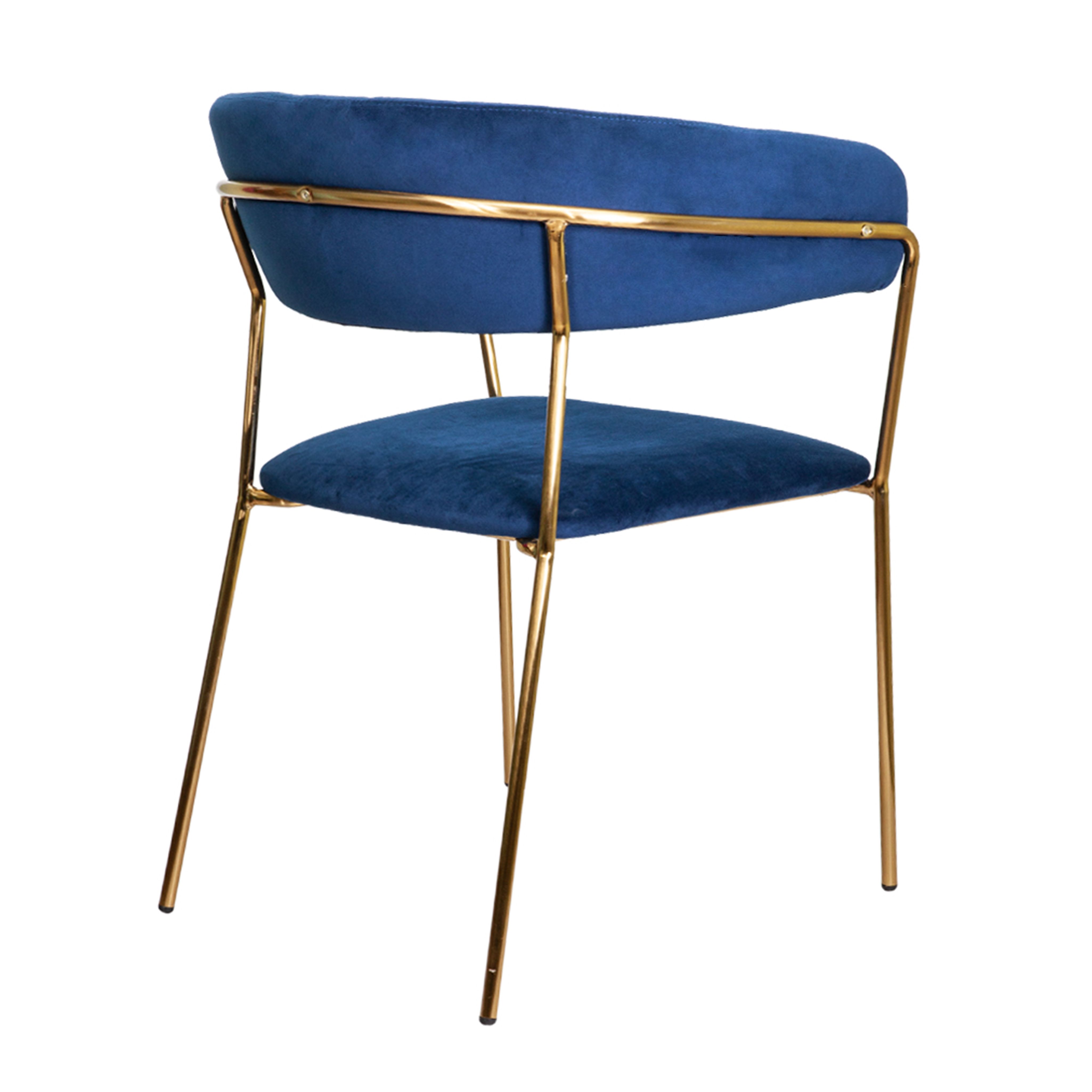 Кресло Geneva, синий, велюр