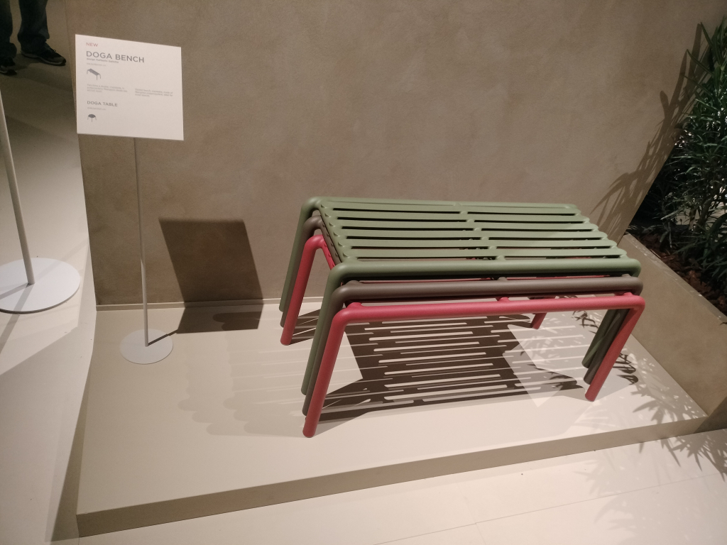 Скамья пластиковая Doga Bench мятный