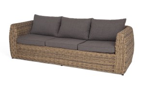 "Кальяри" диван трехместный плетеный из искусственного ротанга (гиацинт)