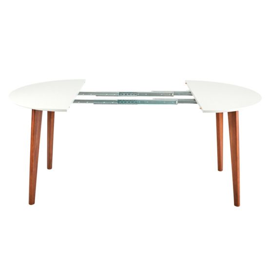 Стол СКАНДИ раскладной, коричневые ножки