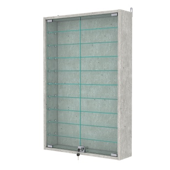 Витрина настенная №2-5А, Метрополитан Грей