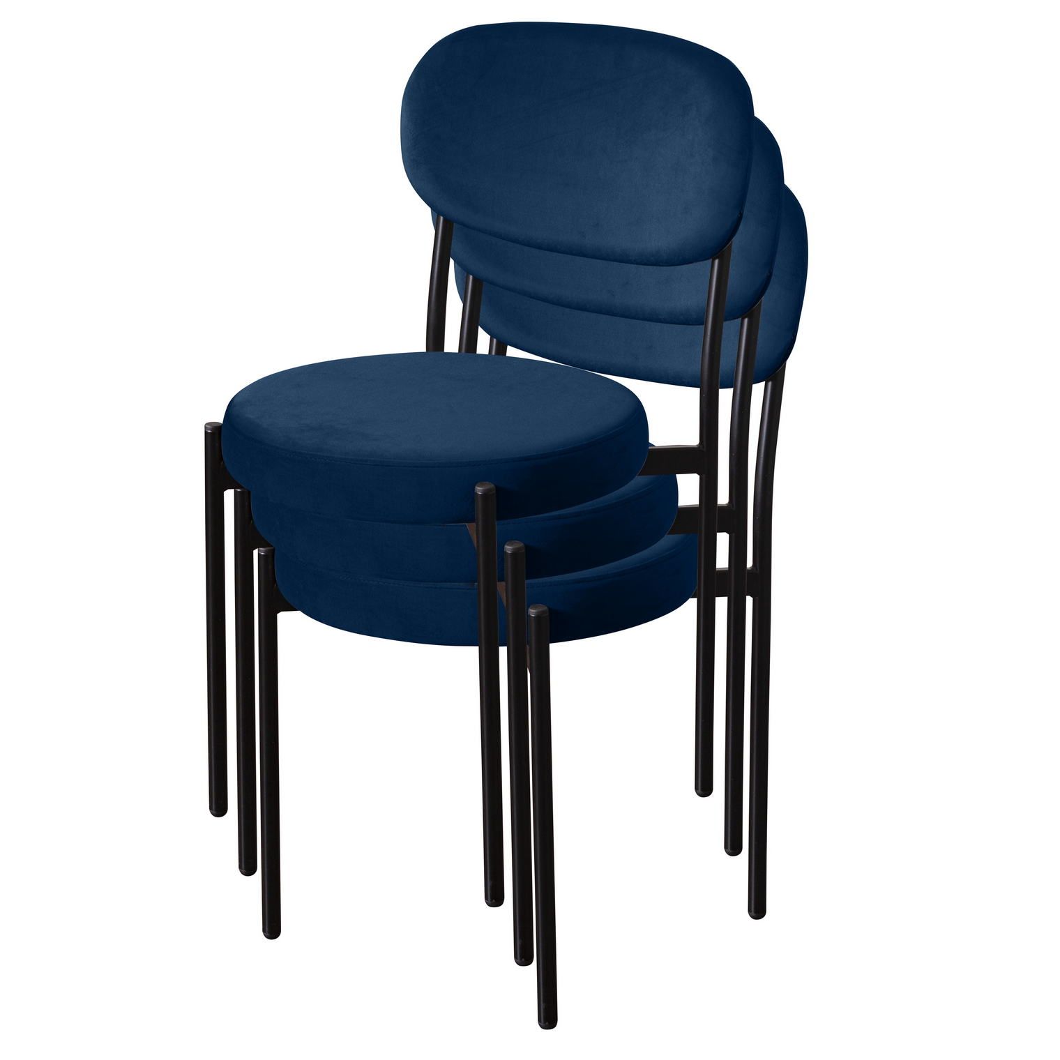 Стул Мейсон, бархат синий 29