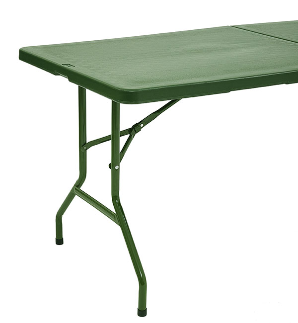 Стол-книжка пластиковый разборный зеленый