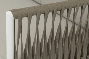 "Касабланка" диван 3-местный плетеный из роупа