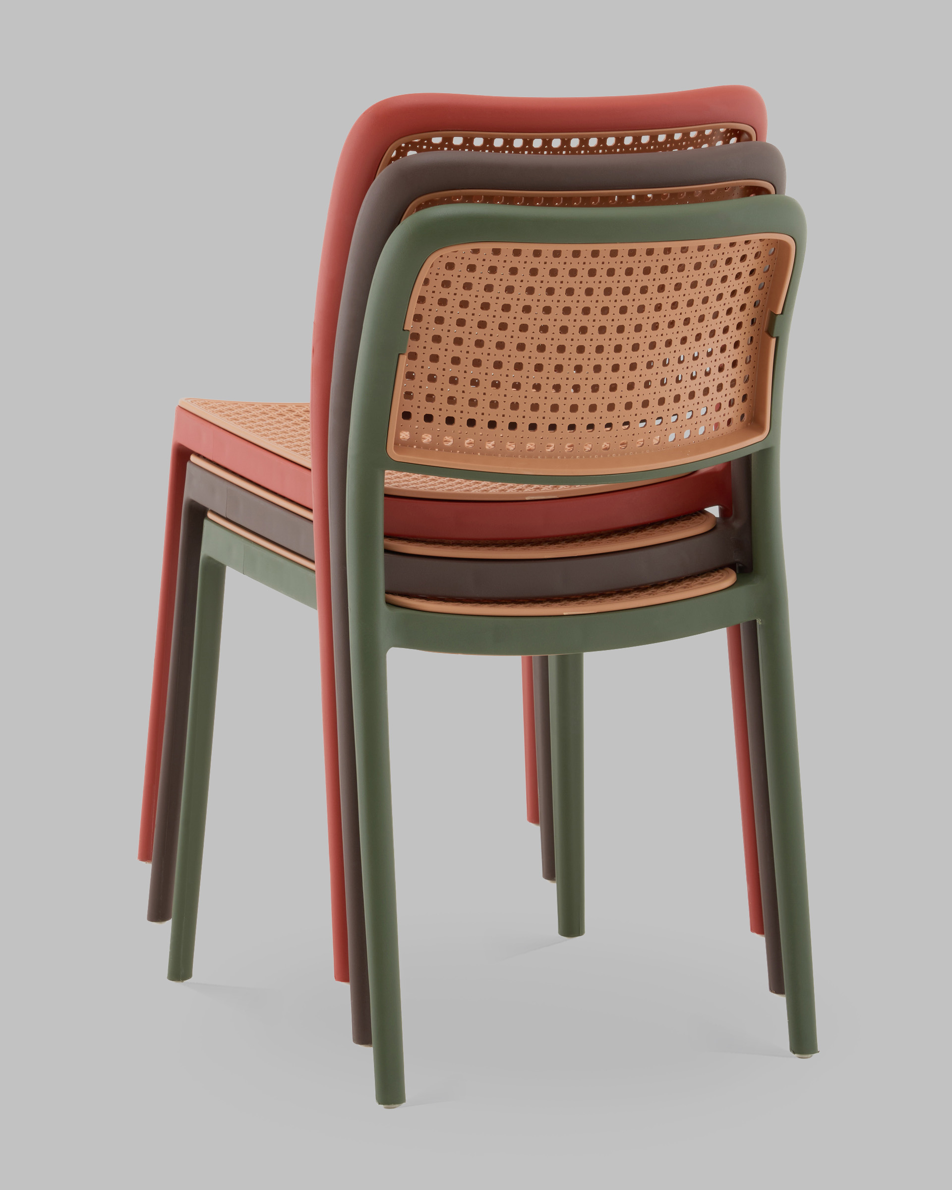 Стул Yona пластиковый зелёный