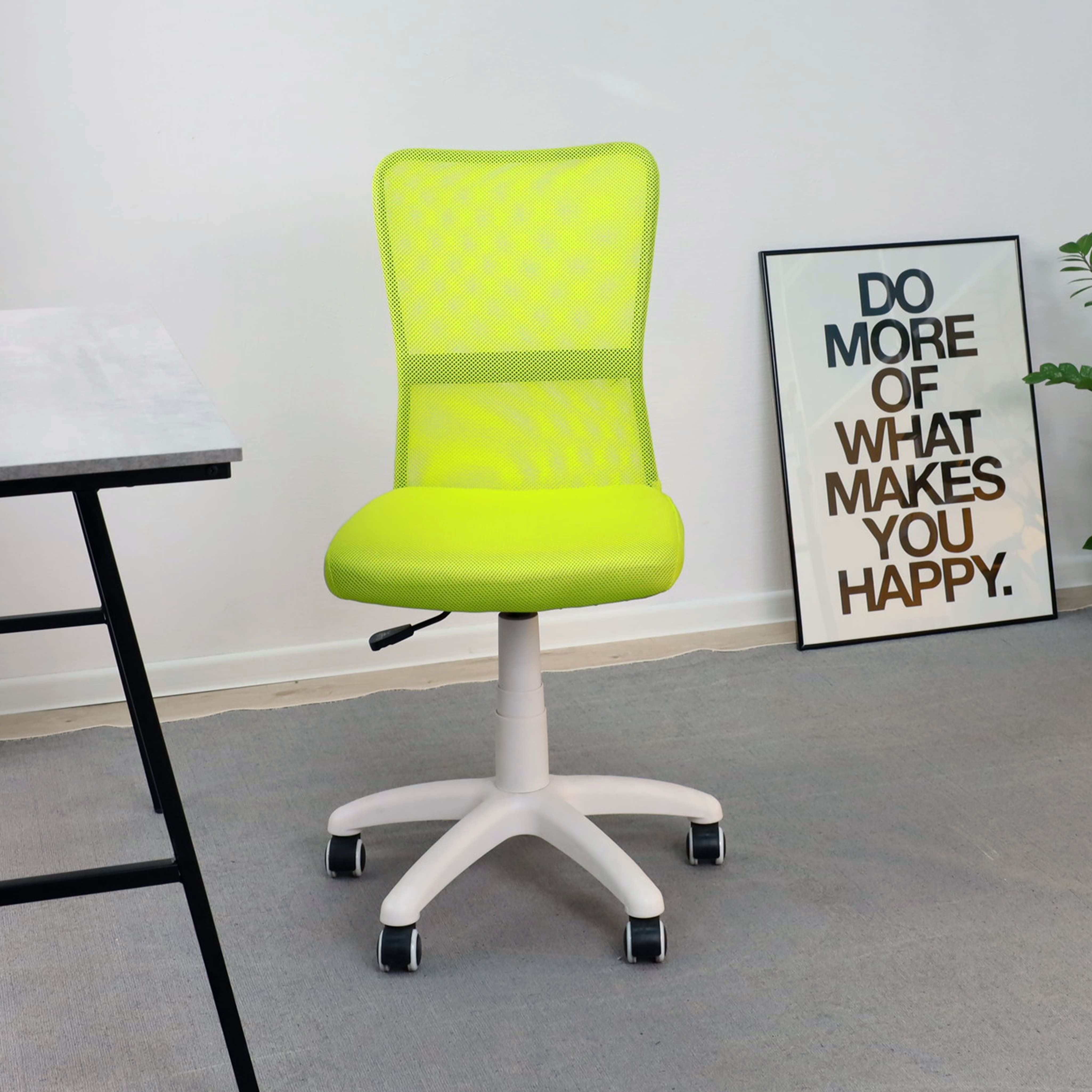 Кресло поворотное Eva, салатовый, сетка