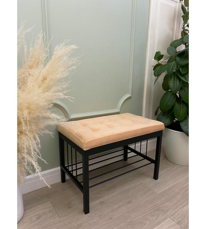 Банкетка Сканди-60 (персиковый/черный)