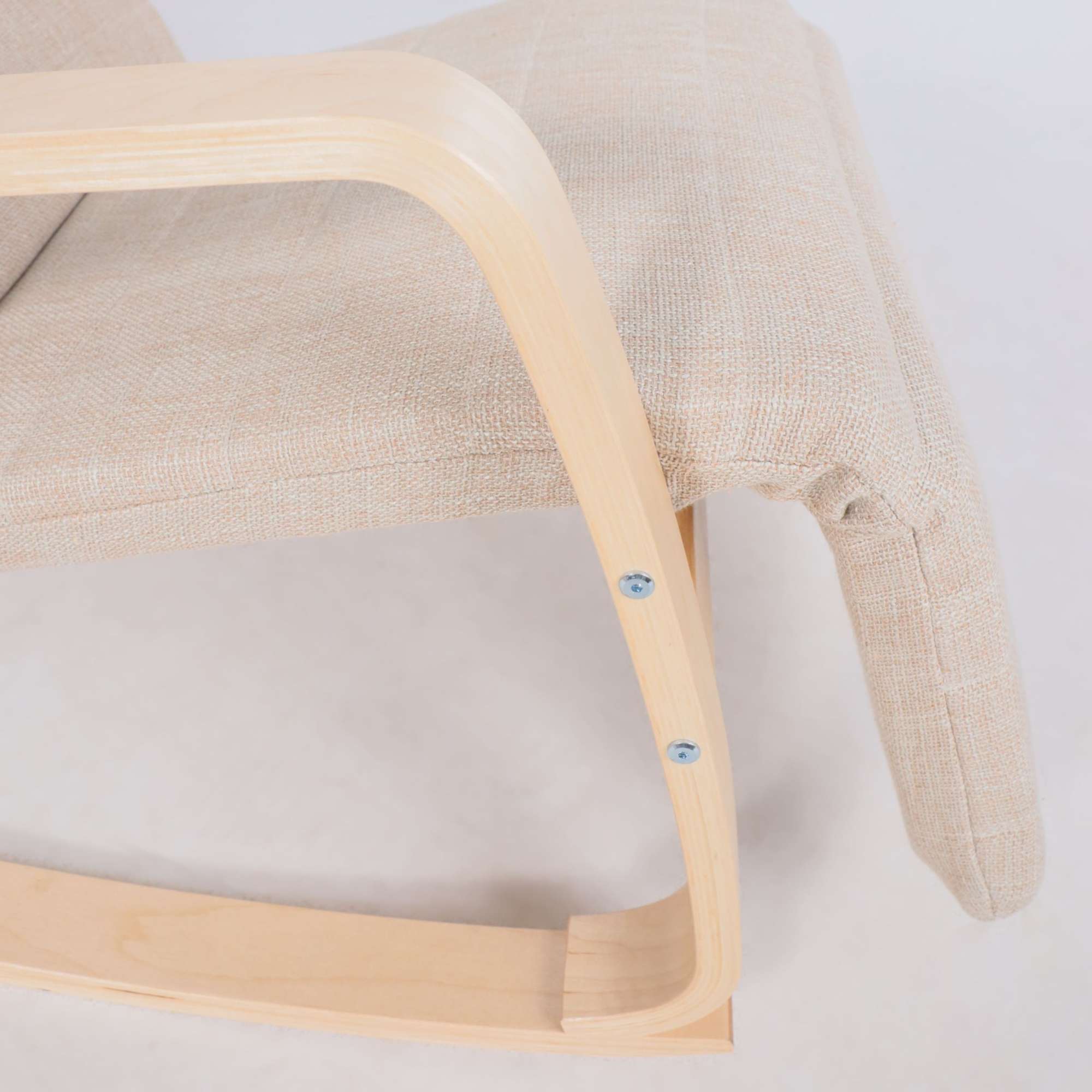 Кресло-качалка Smart, бежевый, ткань