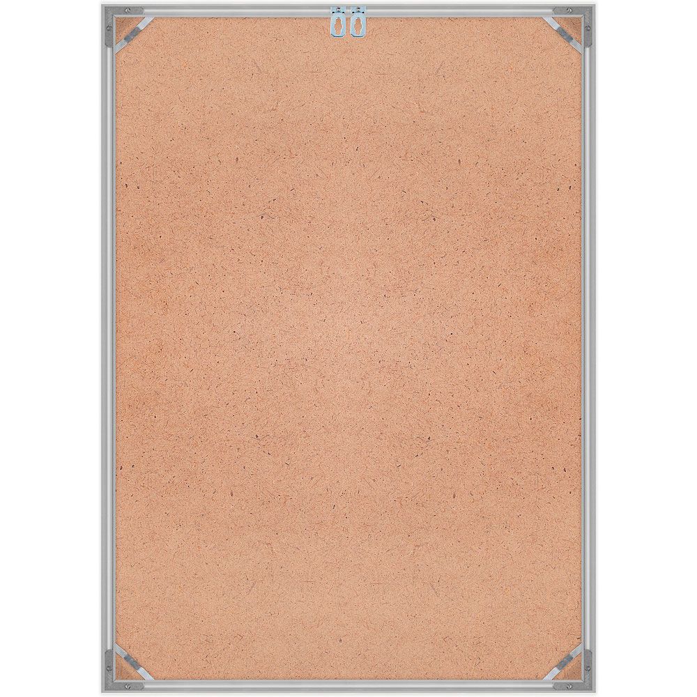 Рамка Нельсон 02, 30х40, серебро глянец анодир.